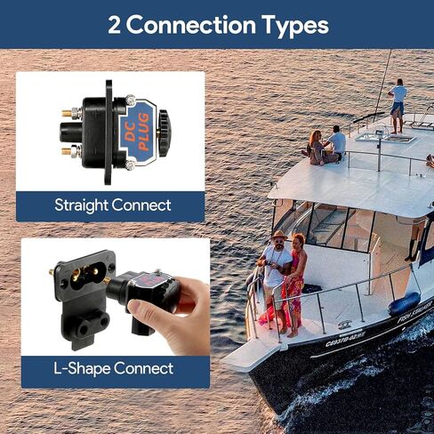 قابس محرك التصيد ، 80AMP مقاوم للماء موصل طاقة DC ل 12 فولت/24 فولت/48 فولت قارب بحري مع طقم اتصال سريع in Kuwait