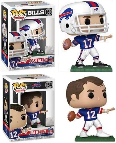Funko Josh Allen/Jim Kelly (Buffalo Bills) NFL Pop! التحرير والسرد (2) in Saudi Arabia