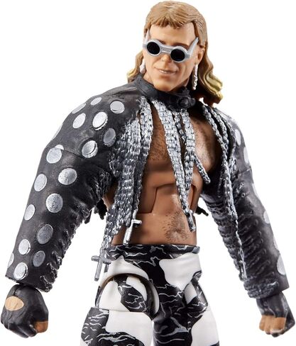 WWE Wrestlemania 37 Elite Collection Shawn Michaels Action Figure with Entrance VestSunglasses and Paul Ellering and Rocco BuildAFigure Pieces6 in Posable Collectible Gift for WWE Fans in Saudi Arabia