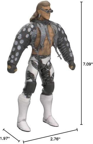 WWE Wrestlemania 37 Elite Collection Shawn Michaels Action Figure with Entrance VestSunglasses and Paul Ellering and Rocco BuildAFigure Pieces6 in Posable Collectible Gift for WWE Fans in Saudi Arabia