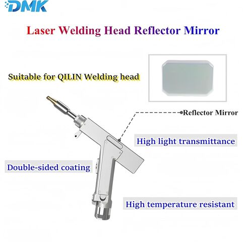 مرآة عاكس ليزر DMK ، مرايا عاكسة رأس اللحام بالليزر 30 × 14 × 2 مم لـ SUP21S/T Machine Laser Head Head Lens Lens Lender مع حامل (مع حامل لـ SUP21S/T) in Kuwait