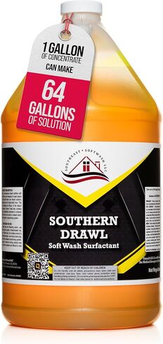 Southern Drawl -Soetheast Softwash - غسل المنزل النهائي لانحياز الفينيل ، ونظافة خاضعة للسلاح السطحي في الفينيل ، والفاعل السطحي - مثالي لغسالات الضغط التجارية وغسالات ناعمة in Saudi Arabia