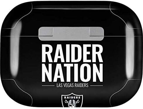 Skinit Skinit Audio Audio Skin متوافق مع Apple Airpods Pro - تصميم فريق NFL Las Vegas Raiders المرخص رسميًا in Saudi Arabia