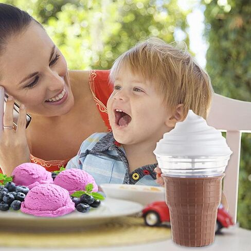 Ice Cream Maker Machine, Home DIY Ice Cream Sorbet Frozen Yogurt Maker for Home, Office, Restaurant, Bar, Party, Rapid Cooling Slushie Machine in Saudi Arabia
