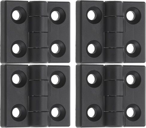 uxcell 2pcs مفصلات قابلة للتعديل 180 درجة ، 45mmmx52mm nylon loac table مفصلية ، مفصلية أوراق الباب ذات الأبواب الخشبية لتناول الطعام ومراكز الطاولة ، الأسود in Saudi Arabia