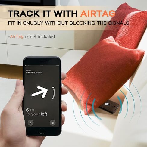 RUNBOX Airtag Wallet for Men 15 Cards Wallets Slim Rfid Leather 2 ID Window With Gift Box in Kuwait