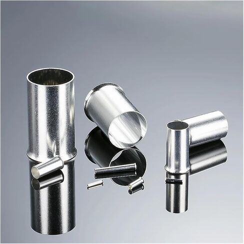 50 PCS سلك غير معزول طرفية عارية الطابق البارد موصل دبوس الضغط البارد من 16 مم 2 إلى 95mm2 كابل الطريف AWG6-3/0 (50.0mm2 ، الطول 16 مم) in Saudi Arabia