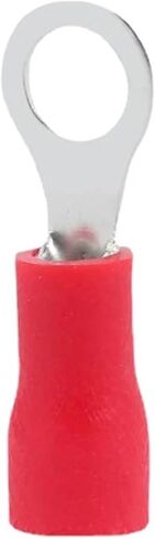 50 PCS RV Terminal Lug Wire Connector Insulated Cable Connector Ring Crimp Terminal RV1.25/2/5.5 22-10AWG 0.5-6mm2(RV2-6) in Saudi Arabia
