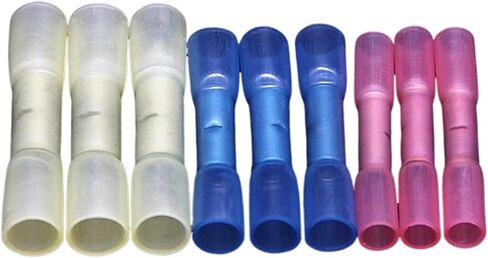 50-Piece Insulated Cable Crimp Terminal Waterproof Sealed Heat Shrink Butt Sleeve Connector Wire Connector Kit(Blue) in Saudi Arabia