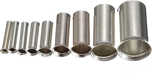 100pcs موصل الأسلاك غير المعزول طرف الكابل الطرفي النحاس العاري الجليد المحطة 0.5mmm2-16mm2 22-10 AWG (0.5 مم 2) in Saudi Arabia