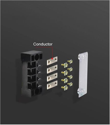 Double Row Fence Screw Terminal Block TB-1512 with Wire Connector 600V 15A 3/4/6/8/10/12 Parallel Position Box 1PC(TB1503,Iron Conductor) in Saudi Arabia