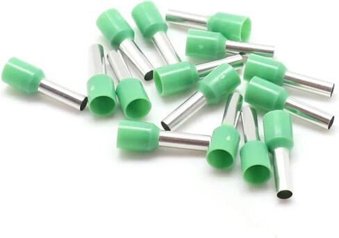 100pcs/pack أدوات الطاقة e16-12 PVC نهاية الذرة نهاية السلك تجعد الموصل 16mm2 كبل مجموعة (أسود) in Saudi Arabia