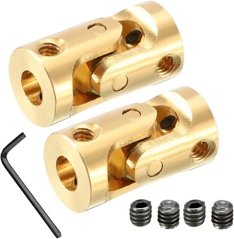 المفاصل العالمية 5/1pcs 3 مم مصغر اقتران النحاس الشامل RC قارب القارب CARTAL CARDAN CORDAN CONDAND MOTIN in Kuwait