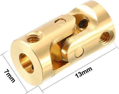 المفاصل العالمية 5/1pcs 3 مم مصغر اقتران النحاس الشامل RC قارب القارب CARTAL CARDAN CORDAN CONDAND MOTIN in Kuwait