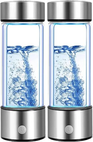 مولد زجاجة ماء الهيدروجين 2 حزمة 2025 W SPE/PEM Tech Water Eonizer ، آلة الماء المهدرج المحمولة تحسين الماء في 3 دقائق غنية بالهيدروجين in Kuwait