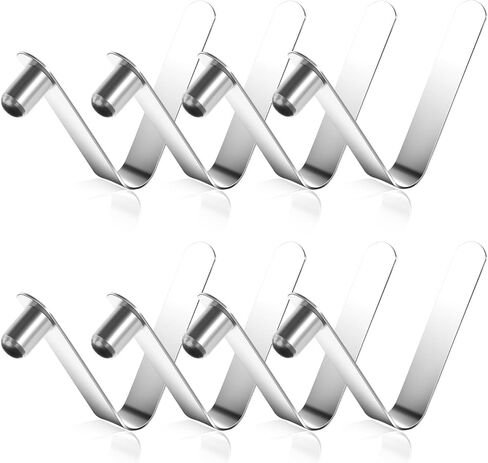 8 Pieces Paddle Spring Snap Clips Push Button Spring Clips Kayak Tent Pole Clip Stainless Steel Push Pin Clip Tent Pole Pushes Button Springs Locking Tube Pins for Kayak Paddles Camping Tents Poles in Saudi Arabia