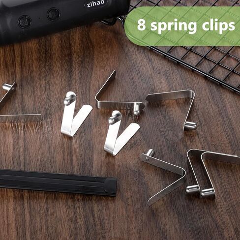8 Pieces Paddle Spring Snap Clips Push Button Spring Clips Kayak Tent Pole Clip Stainless Steel Push Pin Clip Tent Pole Pushes Button Springs Locking Tube Pins for Kayak Paddles Camping Tents Poles in Saudi Arabia