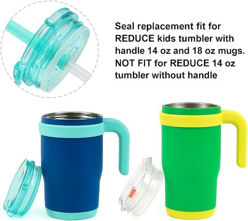 Tumbler Lid Rubber Seal Replacement Compatible with Reduce Kids Coldee 2.0 Mug 14 Oz, 18 Oz, 6Pcs BPA-Free Silicone Gasket Accessories in Saudi Arabia