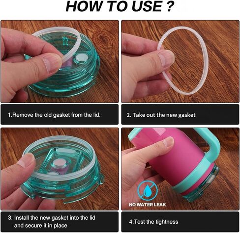 Tumbler Lid Rubber Seal Replacement Compatible with Reduce Kids Coldee 2.0 Mug 14 Oz, 18 Oz, 6Pcs BPA-Free Silicone Gasket Accessories in Saudi Arabia