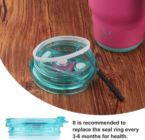 Tumbler Lid Rubber Seal Replacement Compatible with Reduce Kids Coldee 2.0 Mug 14 Oz, 18 Oz, 6Pcs BPA-Free Silicone Gasket Accessories in Saudi Arabia