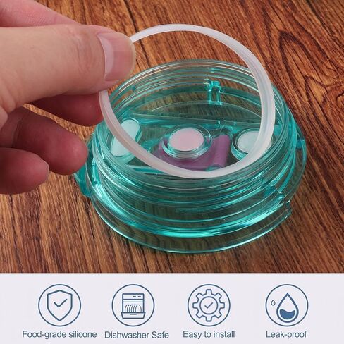 Tumbler Lid Rubber Seal Replacement Compatible with Reduce Kids Coldee 2.0 Mug 14 Oz, 18 Oz, 6Pcs BPA-Free Silicone Gasket Accessories in Saudi Arabia
