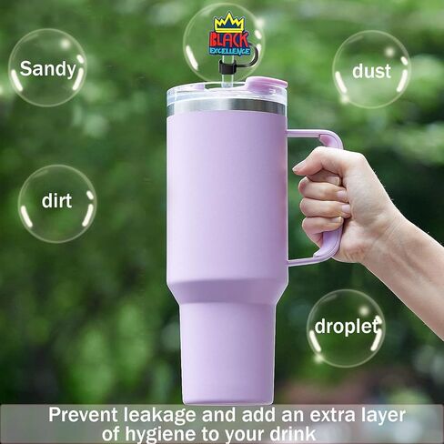 Straw Toppers for Stanley Cups,12pcs Nurse Straw Covers Cap Valentine Straw Toppers Compatible with Stanley 30&40 Oz Tumbler Cup,Reusable Straw Tip Covers for 0.4 Inch/10 mm Straws in Kuwait