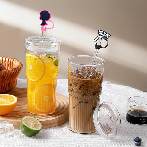 Straw Toppers for Stanley Cups,12pcs Nurse Straw Covers Cap Valentine Straw Toppers Compatible with Stanley 30&40 Oz Tumbler Cup,Reusable Straw Tip Covers for 0.4 Inch/10 mm Straws in Kuwait