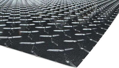 Diamond Plate Charcoal Grey Aluminum Sheet, 24 x 94 Inch, .025 Inch Thick, for Trailers, RVs, Garages, Projects in Saudi Arabia