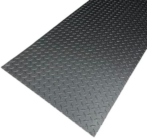 Diamond Plate Charcoal Grey Aluminum Sheet, 24 x 94 Inch, .025 Inch Thick, for Trailers, RVs, Garages, Projects in Saudi Arabia