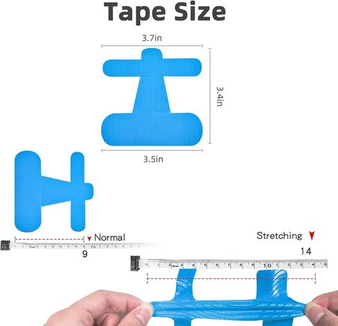 Ieaden precut consiology tape for bunion ، 40 pcs ، courcect and refivel revents ، toe toe big thing and pain ، شريط خالٍ من اللاتكس الخالي من اللاتكس (أسود) (أسود) in Kuwait
