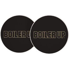 Desert Cactus Purdue University Car Accessories PU Boilermakers Absorbent Sandstone Cup Coasters Licensed Product Set of 2 (Design A) in Kuwait