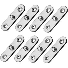 Homoyooio 12pcs door door pivot مفصلات مفصلات باب خزانة من الفولاذ المقاوم للصدأ القابلة للدوران مفصلات تصميم مزدوج الدعم لتحسين الاستقرار والتشطيب الجمالي النظيف in Saudi Arabia
