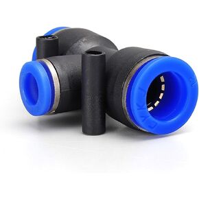 PE 4-12 مم تركيب الهوائية سريعة الاتصال قفل قفل قفل 3way موصل أنبوب خلط الماء البلاستيكي 1pcs (PEG 8-6) in Kuwait