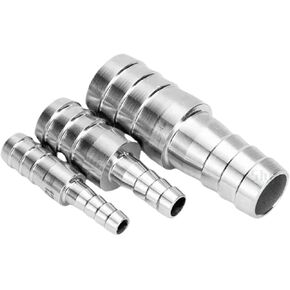 3-20 Mm Hose Barb Equal Reducing 304 Stainless Steel Bulkhead Hosetail Pipe Fitting Connector Panel 1Pcs(19mm-14mm Barb) in Saudi Arabia