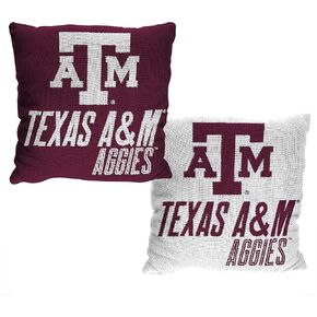 NORTHWEST Art Mall NCAA Texas A&M Reverb 20 x 20 Double Sided Jacquard Accent Throw Pillow in Saudi Arabia