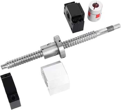 المسمار برغي كرة من الفولاذ المقاوم للصدأ SFU2010 برغي الكرة مع RM2010 Ball Screw Nut BKBF15 DSG20H مع 1050 مم-1500 مم لمعالجة الأجزاء (1050 مم) in Saudi Arabia