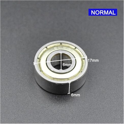 10pcs/100pcs 606ZZ 6 * 17 * 6mm Deep Groove Ball Bearing 606 2Z ZZ 2RS DDU 6mm Bore Chrome Steel Miniature Bearings(606 ZZ Premium,100Pcs) in Saudi Arabia