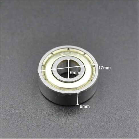 10pcs/100pcs 606ZZ 6 * 17 * 6mm Deep Groove Ball Bearing 606 2Z ZZ 2RS DDU 6mm Bore Chrome Steel Miniature Bearings(606 ZZ Premium,100Pcs) in Saudi Arabia