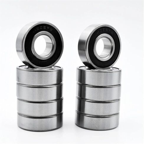 2/10pcs 6202 2RS ZZ 15 * 35 * 11mm 2z DDU 6202zz القطر الداخلي 15 مم من محامل كروم الأخدود العميقة (6202 2RS العادية ، 10pcs) in Kuwait