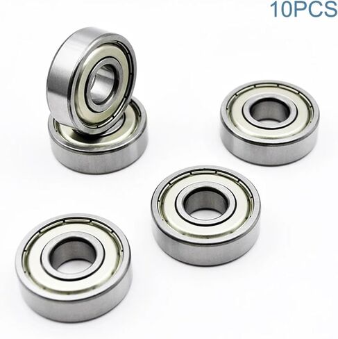 2/10pcs 6202 2RS ZZ 15 * 35 * 11mm 2z DDU 6202zz القطر الداخلي 15 مم من محامل كروم الأخدود العميقة (6202 2RS العادية ، 10pcs) in Kuwait