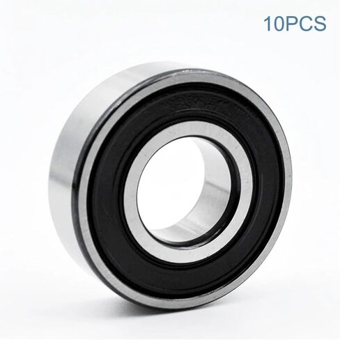 2/10pcs 6202 2RS ZZ 15 * 35 * 11mm 2z DDU 6202zz القطر الداخلي 15 مم من محامل كروم الأخدود العميقة (6202 2RS العادية ، 10pcs) in Kuwait