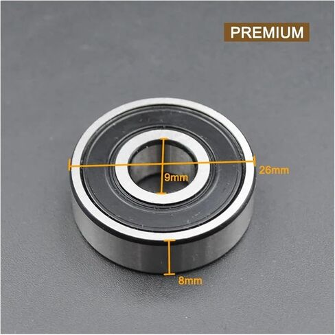 10pcs ABEC 5 608 606 607 609 625 626 627 628 2RS Bearings Bore 5mm 6mm 7mm 8mm 9mm Roller Wheel Lubricated Sealed Bearing(607-2RS 7x19x6mm) in Saudi Arabia