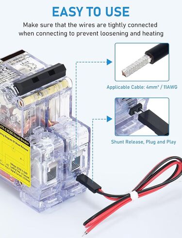 Dihool AC DC قاطع دائرة مصغرة ، 30 أمبير 12-240V 2 عمود التحكم عن بُعد عن طريق تعثر الإشارة ، مفتاح قطع الاتصال الشمسي للسكك الحديدية. in Kuwait