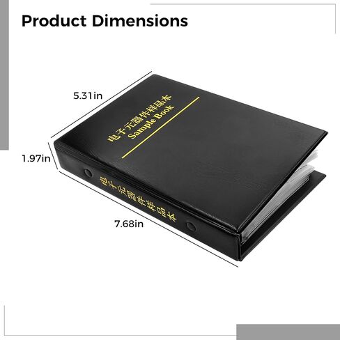 Metal Film Resistor Kit 0805 SMD, 170 Values x 50 Pcs Each = 8500 Pcs Total, 1% Tolerance Surface Mount Components, Electronic Component Assortment with Storage Book in Saudi Arabia