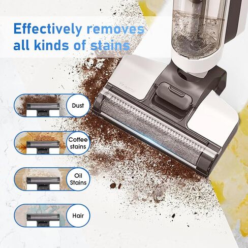 Floor One S5 Roller Brush Presshing and Vacuum Filter Kit متوافق مع Floor Tineco One S5/S5 Pro 2/Ifloor 5 Breeze Cordless Wet Dry Pression ، 2 brush brush ، 2 filters 【not fit S5 combo】 in Saudi Arabia