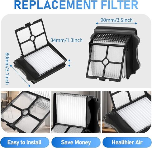 Floor One S5 Roller Brush Presshing and Vacuum Filter Kit متوافق مع Floor Tineco One S5/S5 Pro 2/Ifloor 5 Breeze Cordless Wet Dry Pression ، 2 brush brush ، 2 filters 【not fit S5 combo】 in Saudi Arabia
