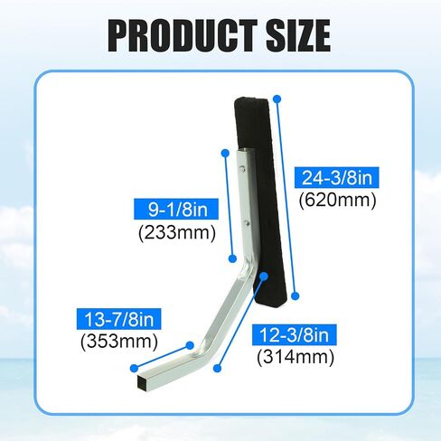 Ecotric 24 "-36" دليل مقطورة القوارب العالمي على مقطورة التصميم القابلة للتعديل Pontoon Bunk Board دليل متوافق مع مقطورة القوارب العائمة على طراز بطابقين مع صندوق أو قناة أو إطارات L-beam in Saudi Arabia