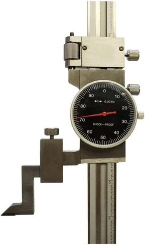 12'' BLACK DIAL Shockproof Dial Height Gage Gauge Stainless .001 Grad in Saudi Arabia