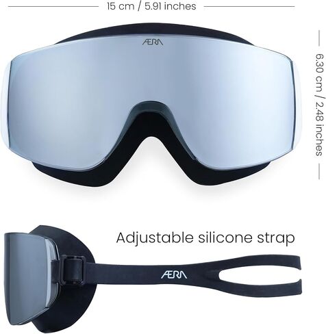 æra Frameless Ultralight ™-Sweatports Swim Goggle مع Nanotech Anti-Fog | حماية الأشعة فوق البنفسجية | Jet Ski ، Sup ، Surf in Saudi Arabia