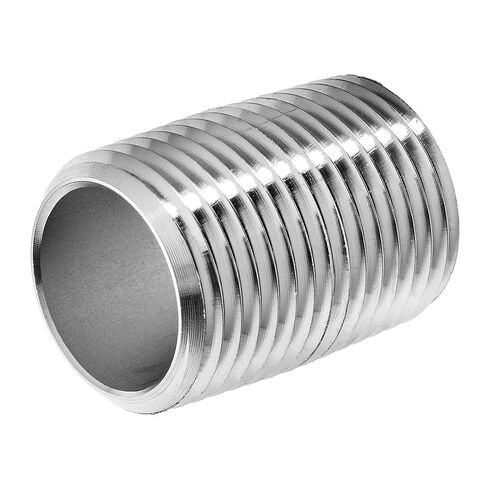 USA SEALING ZUSA-PF-5640 Aluminum Schedule 40 Close Nipple Fully Threaded, 1/2" NPT, 1-1/8" Long in Saudi Arabia